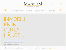 Tablet Screenshot of maneum.de